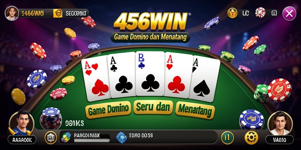 Screenshot gameplay dari 456WIN menampilkan aksi seru permainan Domino.