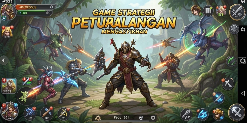 Tampilan menarik dari gameplay APEK88 yang penuh strategi.