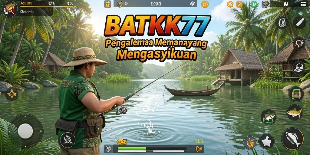 Gameplay memancing yang seru dan mendebarkan di BATIK77.