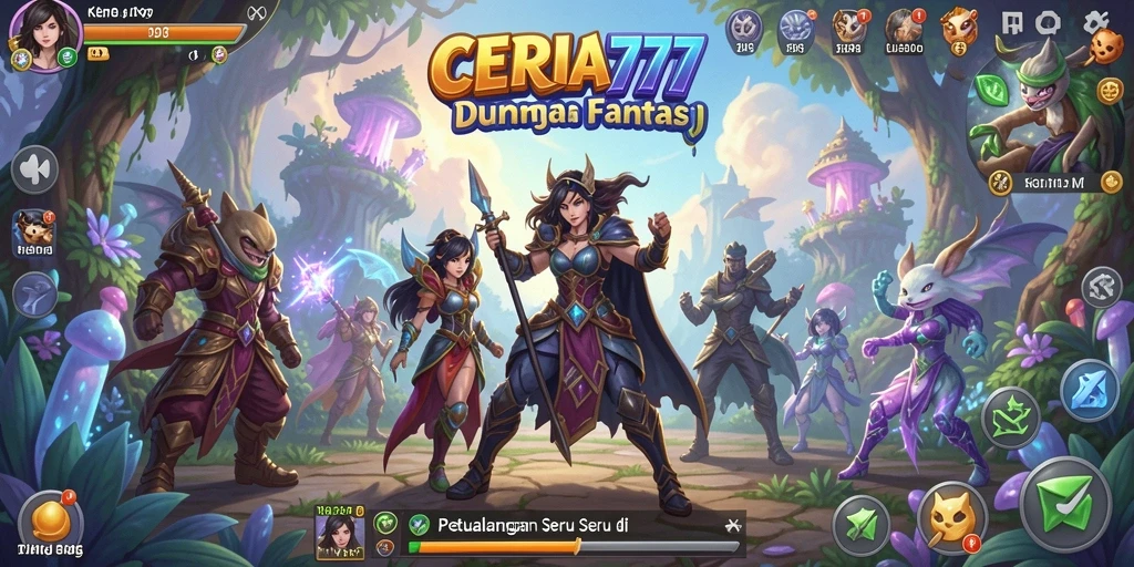 Tangkapan layar CERIA777 menampilkan aksi seru dalam permainan Adventure.