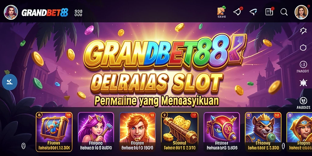 Tampilan gameplay Slot yang menarik dan penuh warna dari GRANDBET88.
