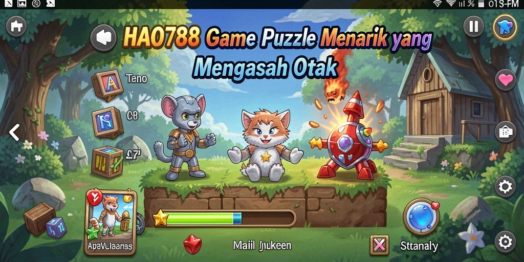 Tampilan gameplay seru HAO788 dengan berbagai tantangan Puzzle.