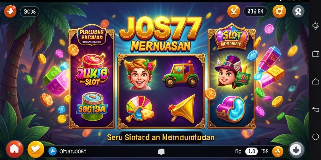 Screenshot menunjukkan gameplay seru Slot di JOS77.