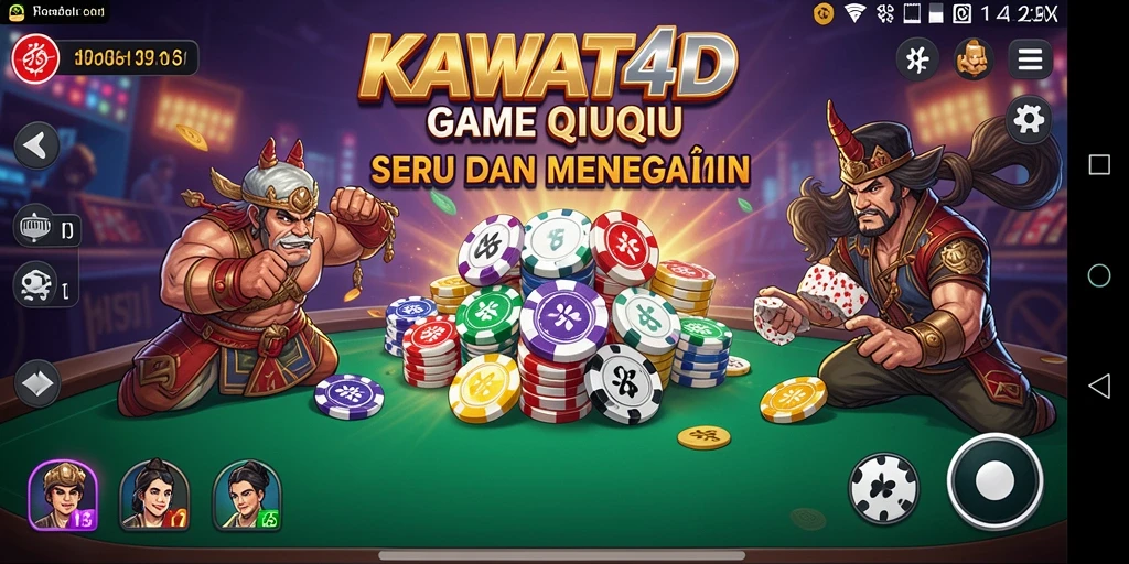 Tampilan gameplay KAWAT4D dengan suasana yang mendebarkan.