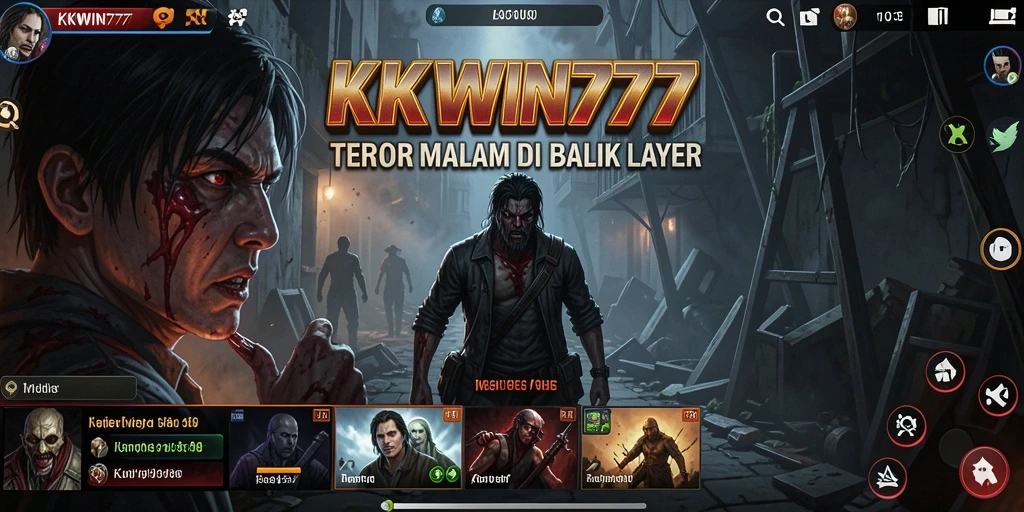 Tangkapan layar KKWIN777 menampilkan suasana menyeramkan saat bermain.