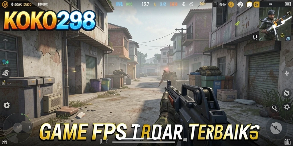 Gameplay KOKO288 yang menegangkan dan penuh aksi dalam mode FPS.