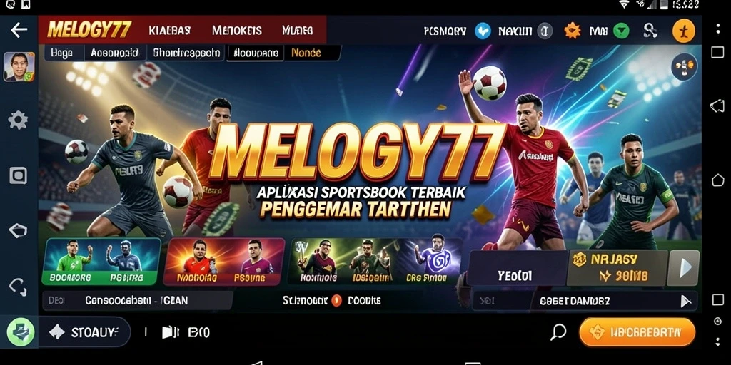 Tampilan gameplay menarik dari aplikasi Sportsbook MELODY77.