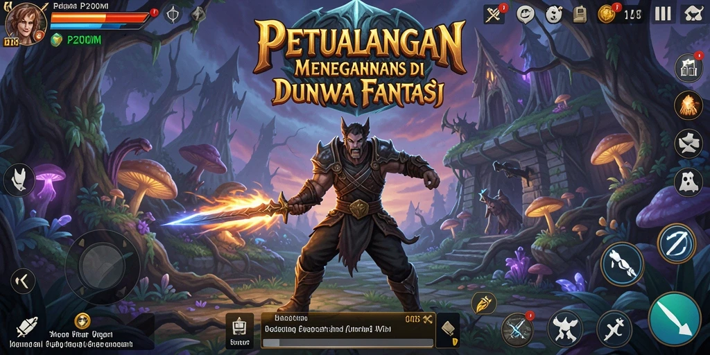 Gameplay seru di dunia petualangan P200M.