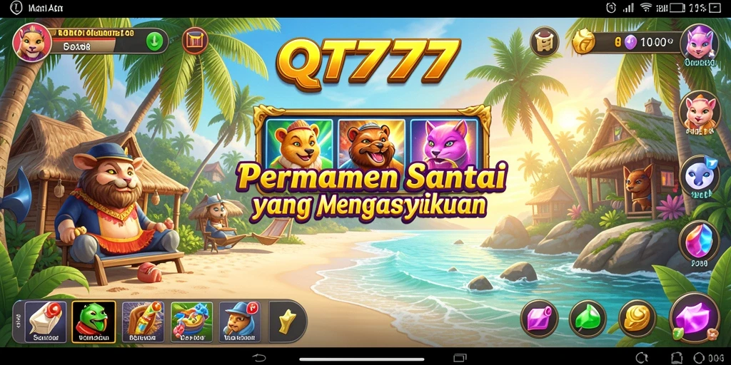 Tampilan gameplay <strong>QT777</strong> yang seru dan menantang.