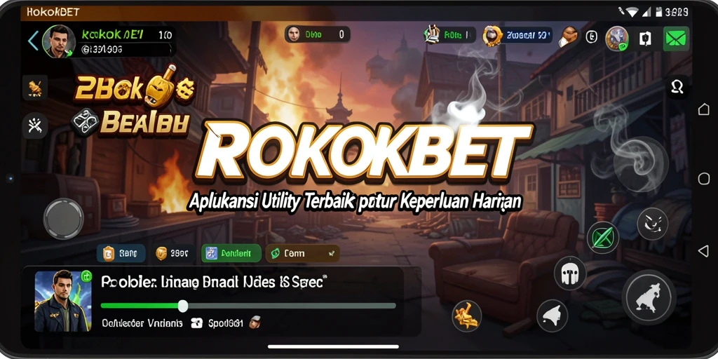 Tampilan utama ROKOKBET dengan fitur-fitur Utility yang bermanfaat.
