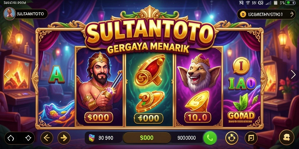 Screenshot utama SULTANTOTO menampilkan gameplay Slot yang seru.