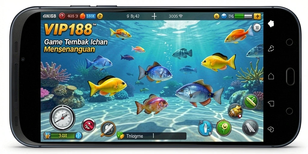 Tampilan gameplay menembak ikan di VIP188 yang seru.
