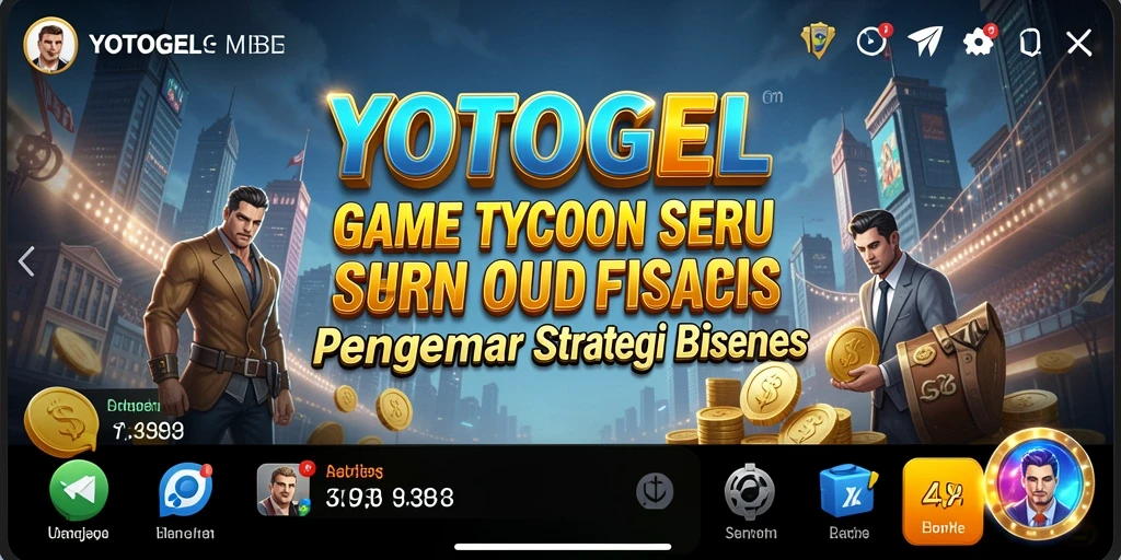 Screenshot gameplay YOTOGEL menampilkan aktivitas bisnis yang mengasyikkan.